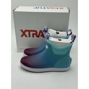 XTRATUF Women's Ankle Deck Boot Blue Aurora New In Box Size 8